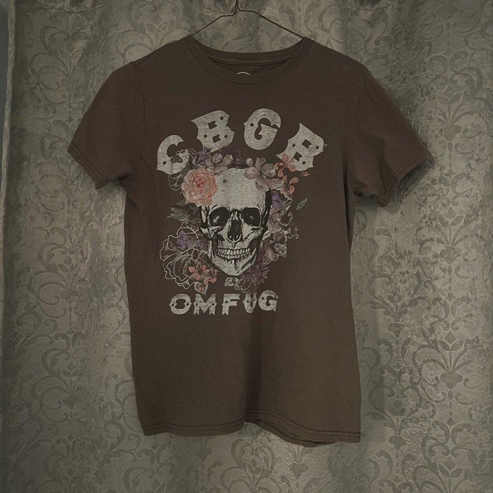 Project Karma CBGB & OMFUG grey tee size small